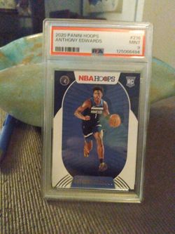 2020 Panini Hoops Anthony Edwards Rookie PSA 9