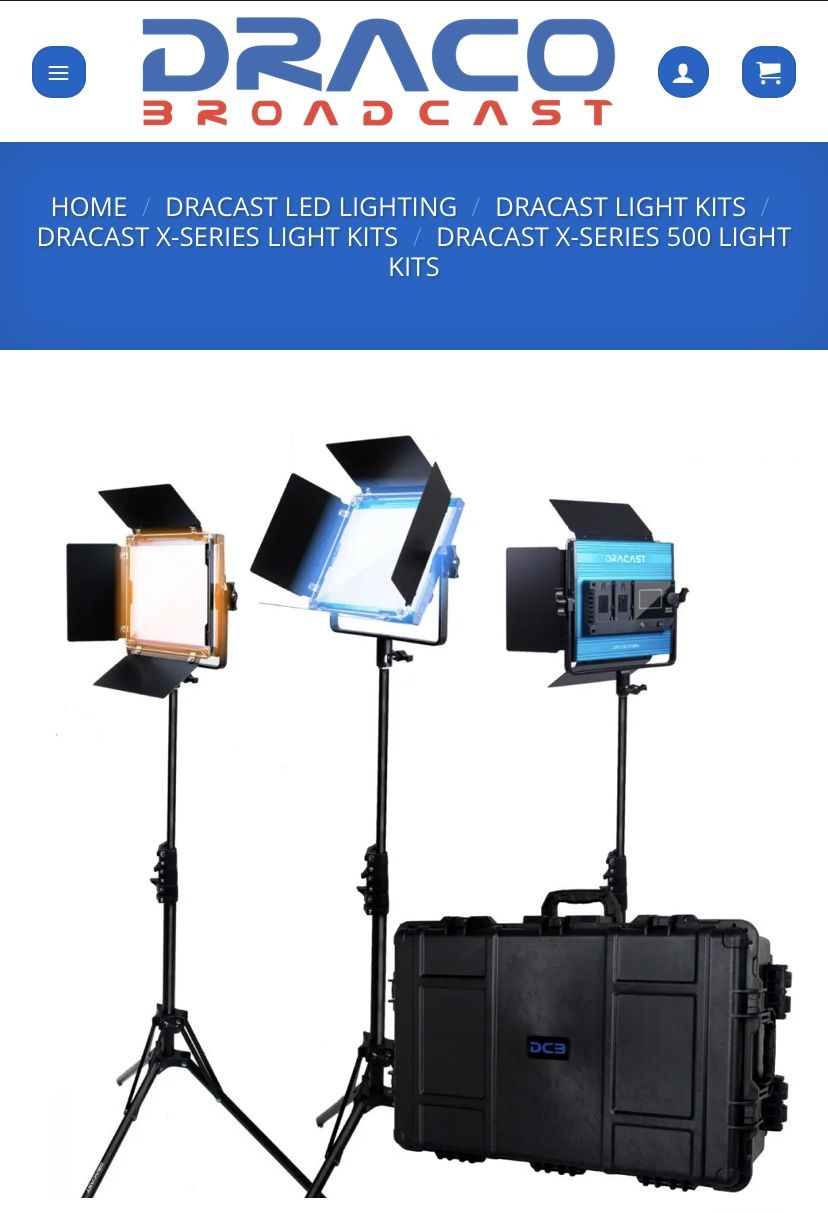 Video And Photography LED LIGHT - DRACAST Professional KIT