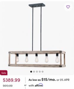 Hanging light fixture / modern / boho