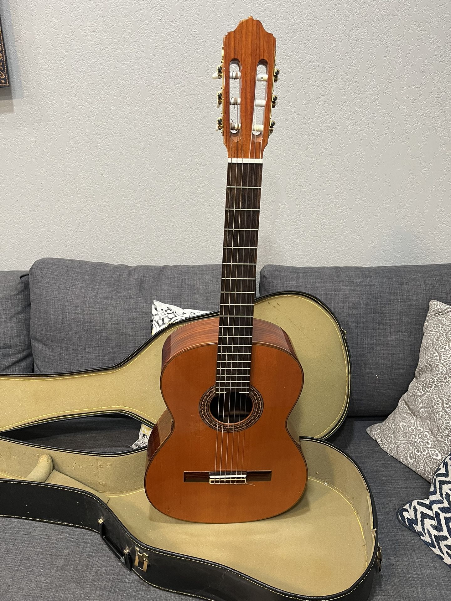 Classical Nylon Acoustic Guitar With Hard Case