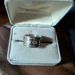 Tiffany Atlas Wide Sterling Ring Size 7
