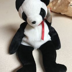 Ty Beanie Baby Bear ( fortune ) tags & Errors