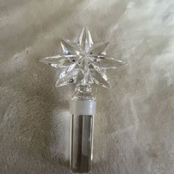 Waterford Crystal Star Bottle Stopper, Waterford Congratulations Star Bottle Stopper, Waterford Star Wine Bottle Stopper,