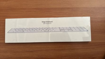 Apple Magic Keyboard with Touch ID + Numeric Keypad – White Keys – Brand New Sealed