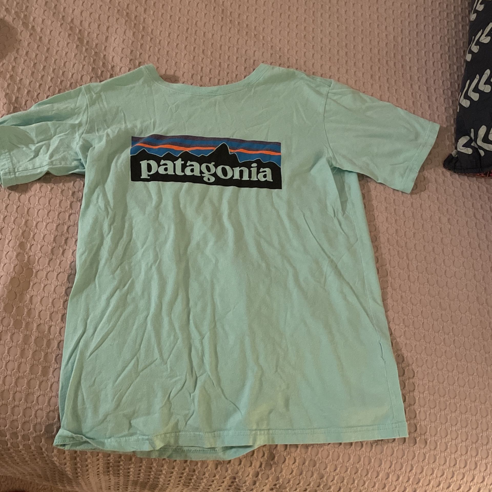 Light Green Patagonia Tee Youth XL Very Soft No Stains