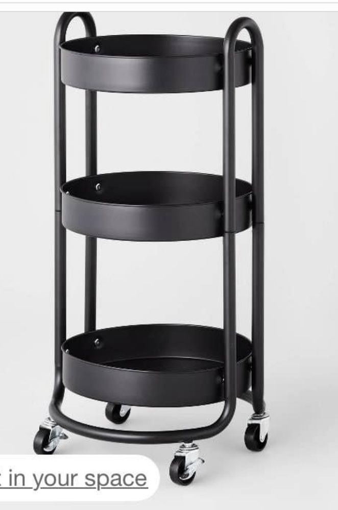 3 Shelf Metal Cart
