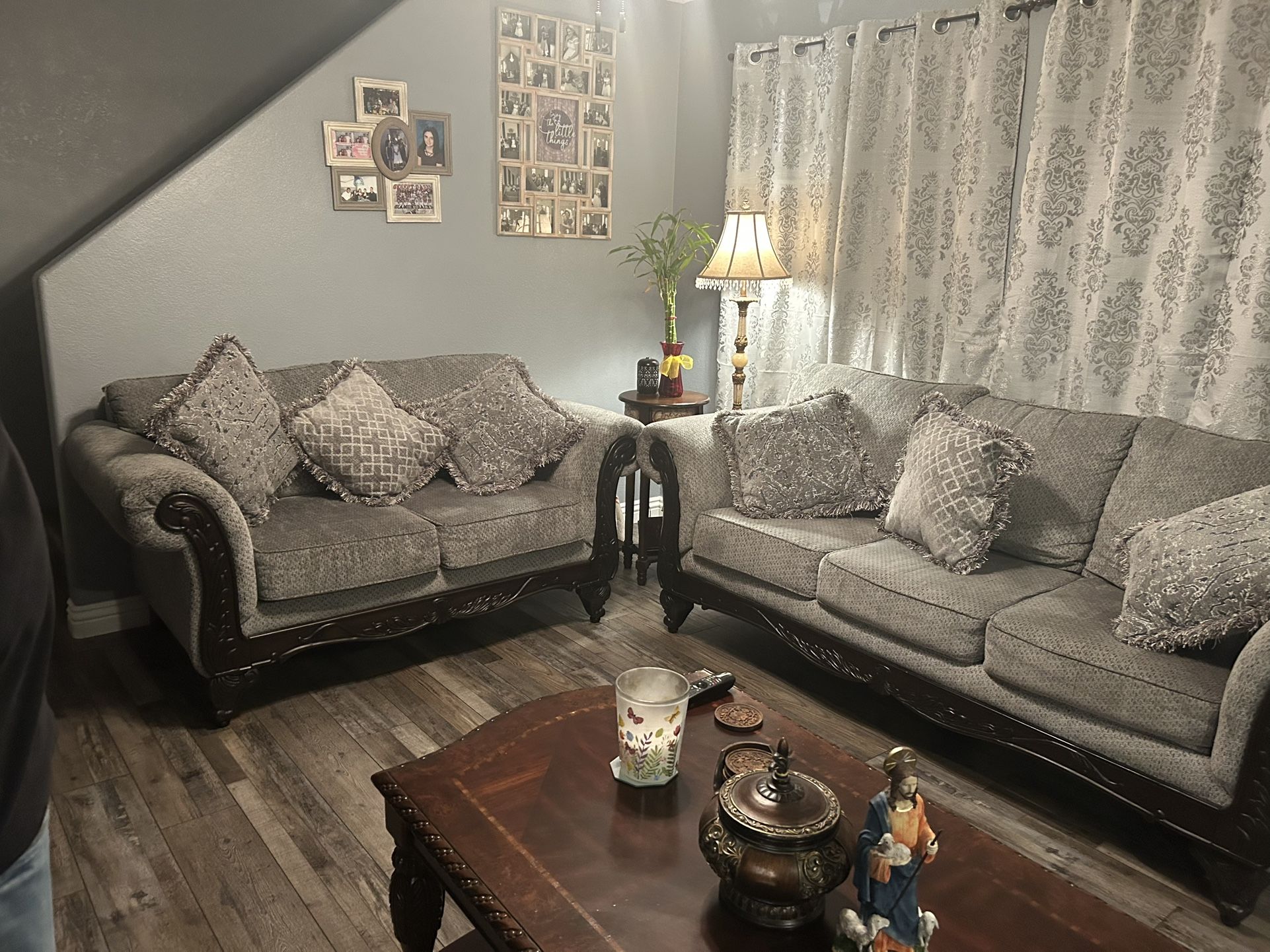 Luxury Modern Beige Sectional Sofa Set – Excellent Condition