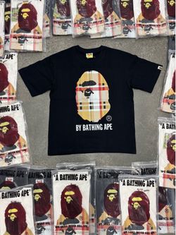 BAPE Check By Bathing Ape Tee 'Black/Beige'