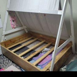 Solid Wood Full Size Bed Frame