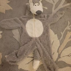 Wolf Onesie Costume For Kids Age 4-6.