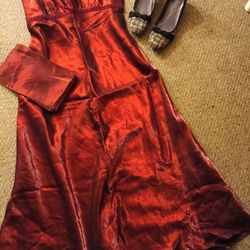 Ladies Dress, Shoes, Purse And Wallet 