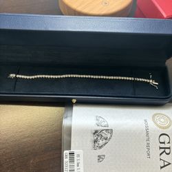 Brand New Moissanite Bracelet 3mm