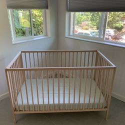 IKEA crib and Newton mattress