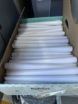 White Tapered Candles 