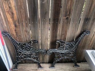 Cast iron bench