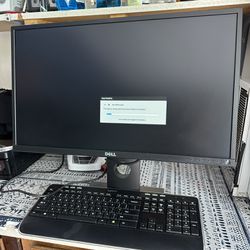 Del monitor with wireless keyboard 