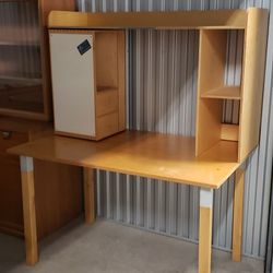 Ikea STURE 2pc Desk With Hutch Euc