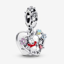 NEW Winnie the Pooh & Piglet Dangle Charm.  Bundle to save on shipping costs!  Please check out my other charms & other numerous items listed.  From a