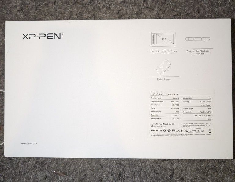 XP PEN Drawing Tablet (Artist 12, 11.6")