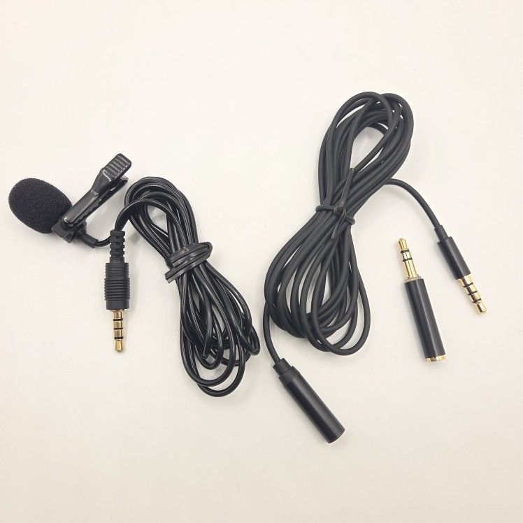 Lavalier Microphone With Extension Cable 