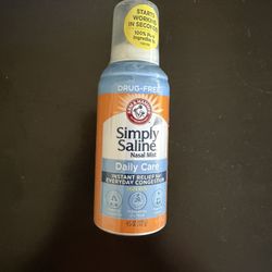 New Arm & Hammer Simply Saline Nasal Mist - Instant Relief for Everyday Congestion