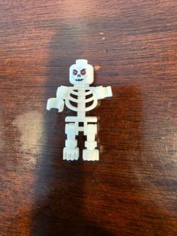 Lego Skeleton Minifigure Skull Halloween White Bone Bones