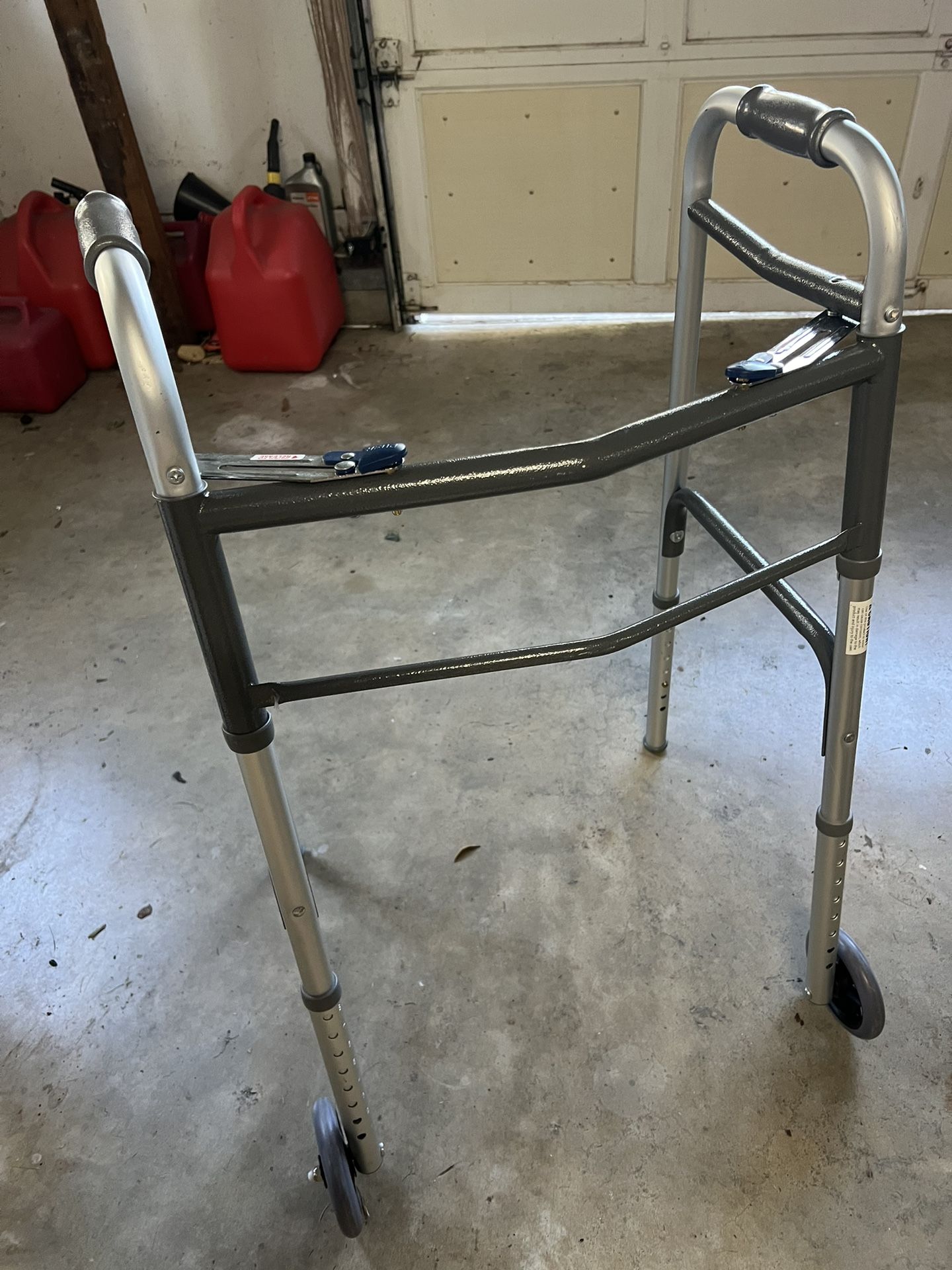 Two Button Folding Adult Walker