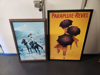 Two Vintage Wall Art Pieces