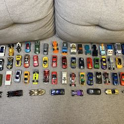 Lot of Collectible Bundle Of 71 Cars some Hot wheels And Matchbox Some Rare.