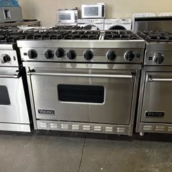 Viking 36”Wide All Gas Range Stove With 6Burners In Stainless Steel