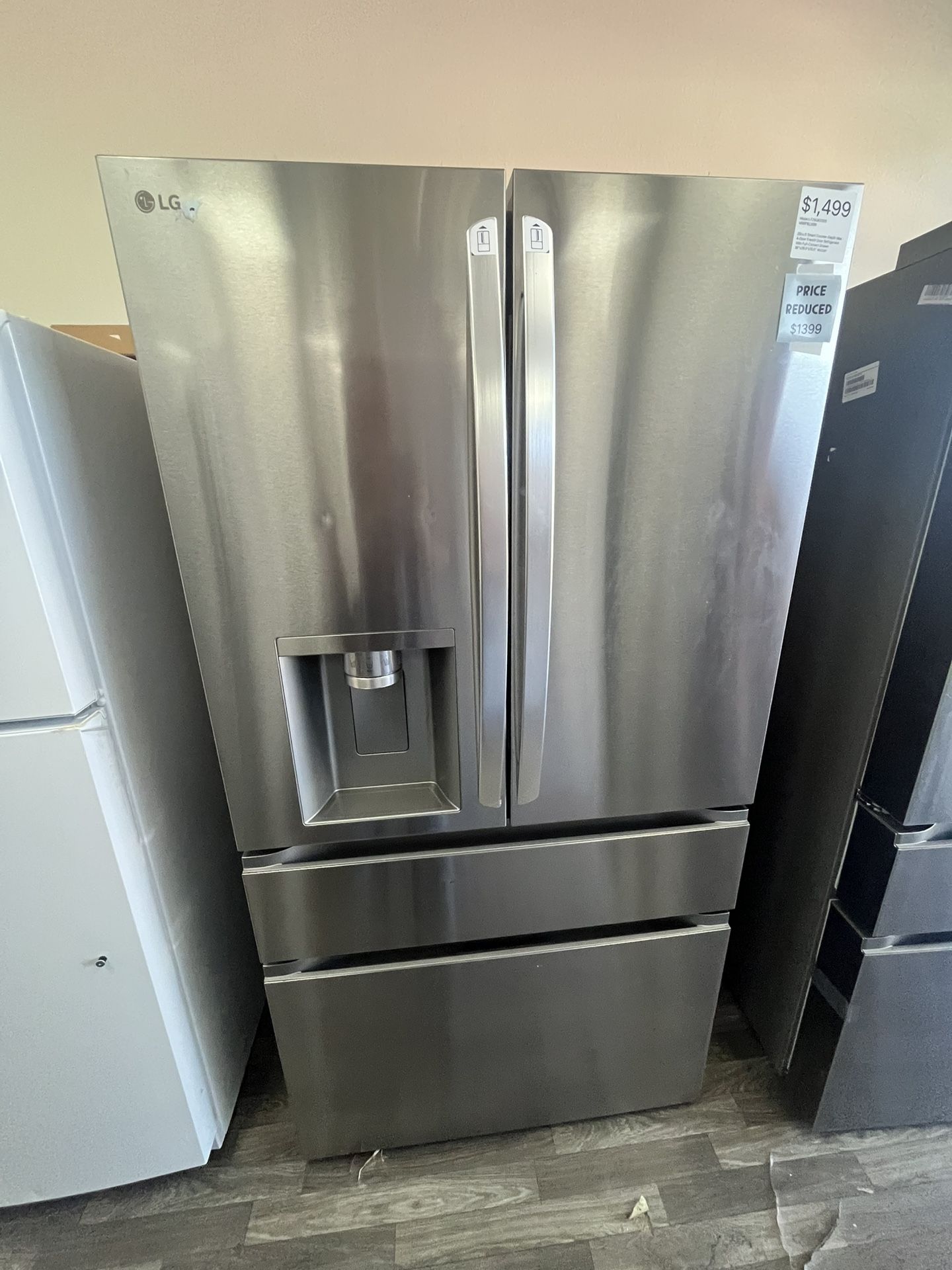 $1399 French Door 4 Door Counter Depth Fridge w/ One Yr Warranty