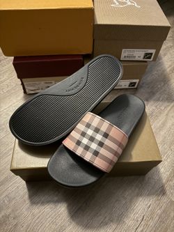 Burberry Check Slides