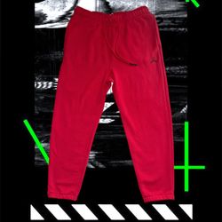 Nike Air Jordan Essential Fleece Men's Jogger Sweatpants (Gym Red)