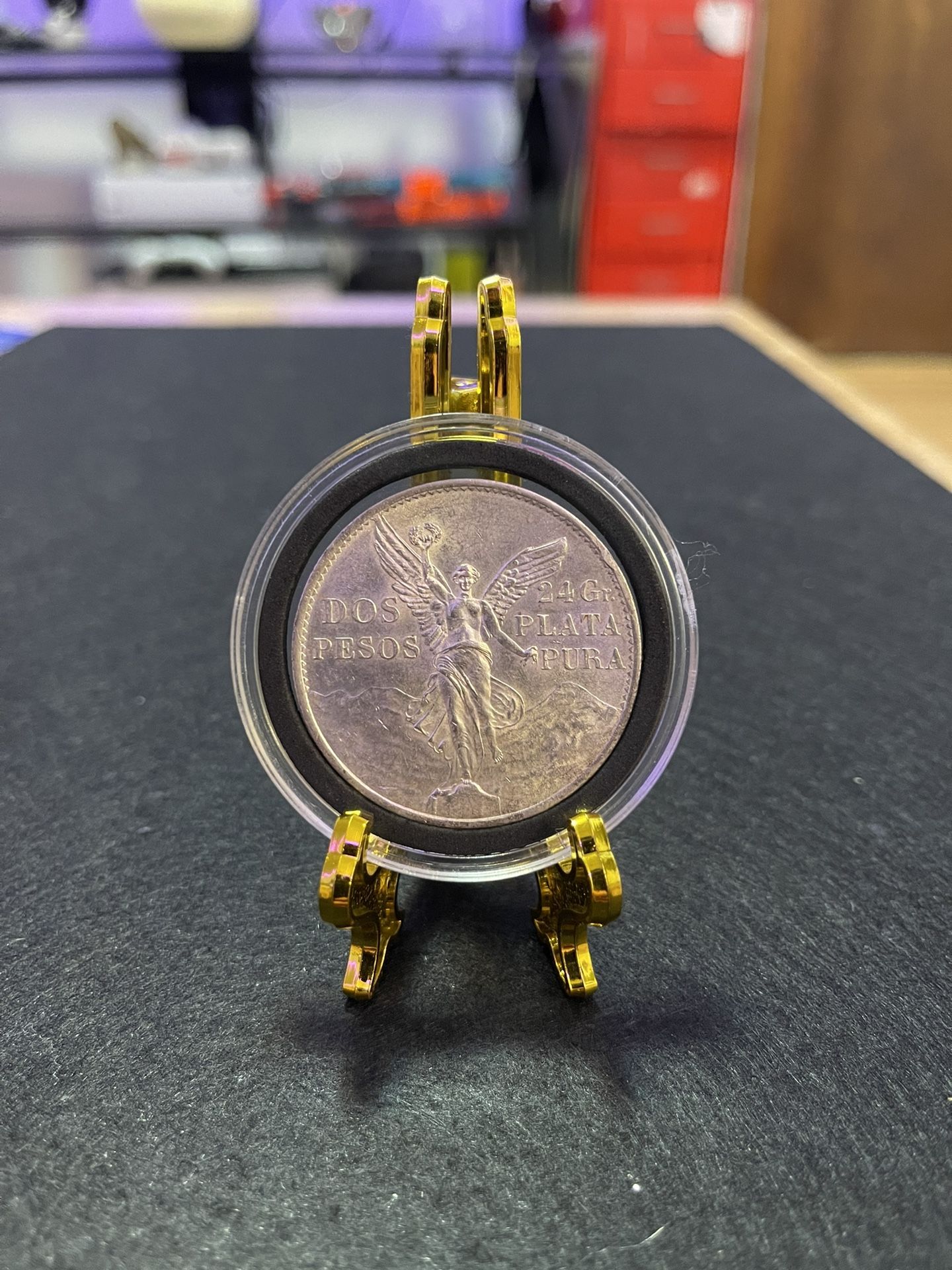 1921 Dos Pesos Know As The Centenario De Plata