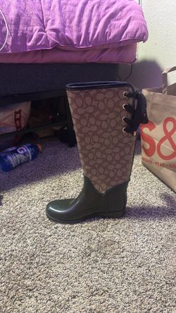 Coach New York vintage rain boots
