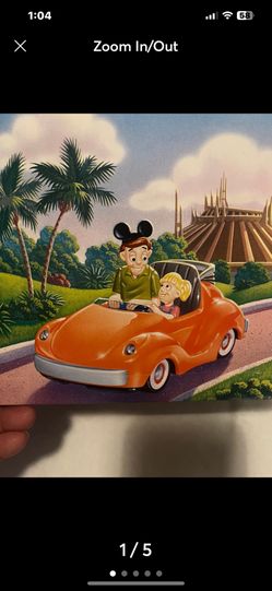 Vintage! Disneyland Autopia Chevron Car