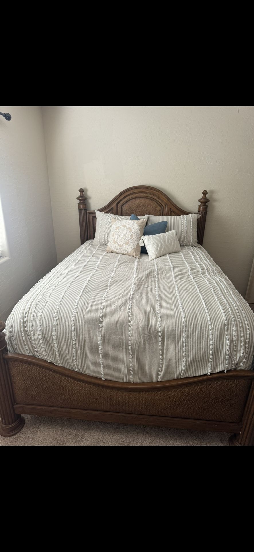 Queen Size Guest Bedroom Set, Mattress Included And Box Spring