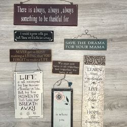 Home Decor Quote Signs