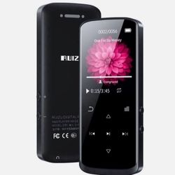 RUIZU 8GB Bluetooth Mp3 Player HiFi Lossless Built-in Speaker FM, to 128GB Black