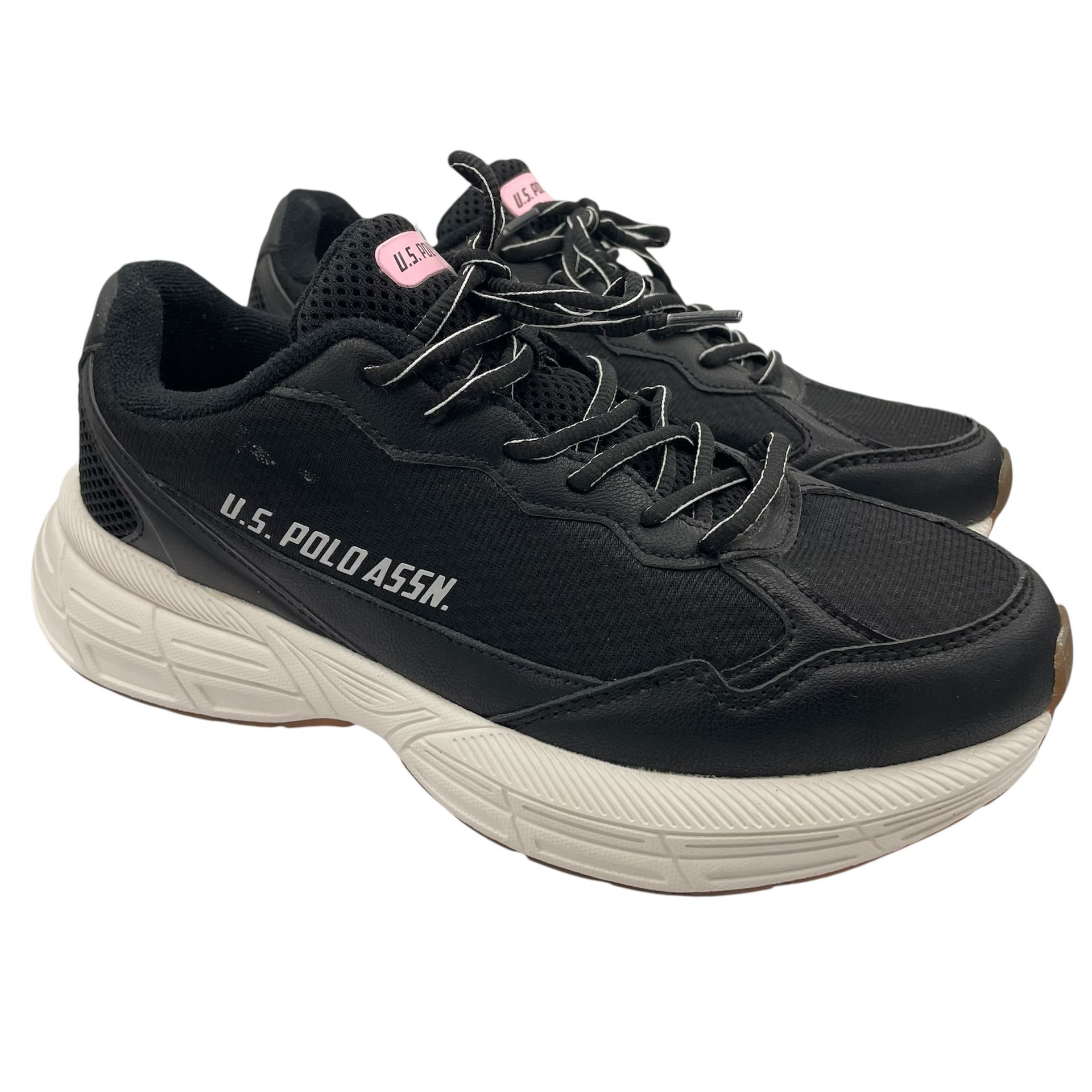 U.S. Polo Assn. mesh comfy running black sneakers women’s Size 10 