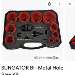 Sungator New 14 Pcs Bi-Metal Hole Saw Kit