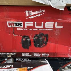 Milwaukee M18 FUEL 18-Volt Lithium-Ion Brushless Cordless Drain Cleaning 1/2 in. Switch Pack Sectional Drum System Kit