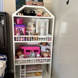 Tall Doll House With All Toys 