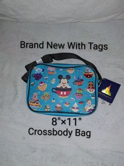 Brand New With Tags Disney Parks Jerrod Maruyama "Cuties" Collection Crossbody Purse Or Zip Lunch 