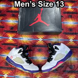 Air Jordan 5 Retro Alternate Bel-Air 2020 (DB3335-100) Men’s Size 13 Shoes