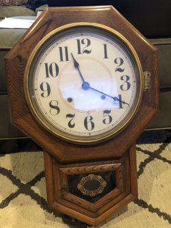 Antique School Room Clock