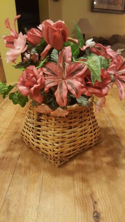 Medium size basket of flowers