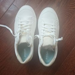 Dr. Scholl's, Time Off Platform Sneaker, White, 8.5 Wide Width Women