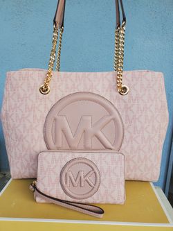 🌸 Michael Kors Large Pink Satchel & Wallet 🌸