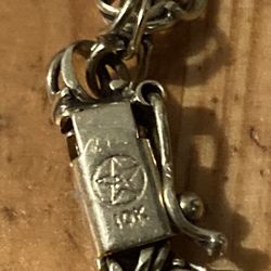 10kt Solid Gold Chino Link Bracelet 8”